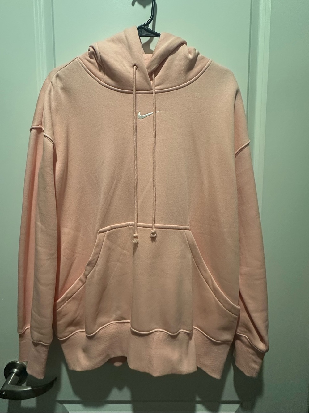 Coral Nike oversized Hoodie